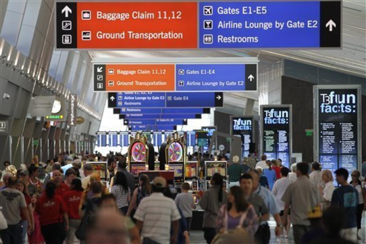travelers in the terminal