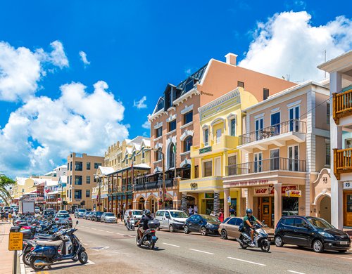 Front Street in Bermua