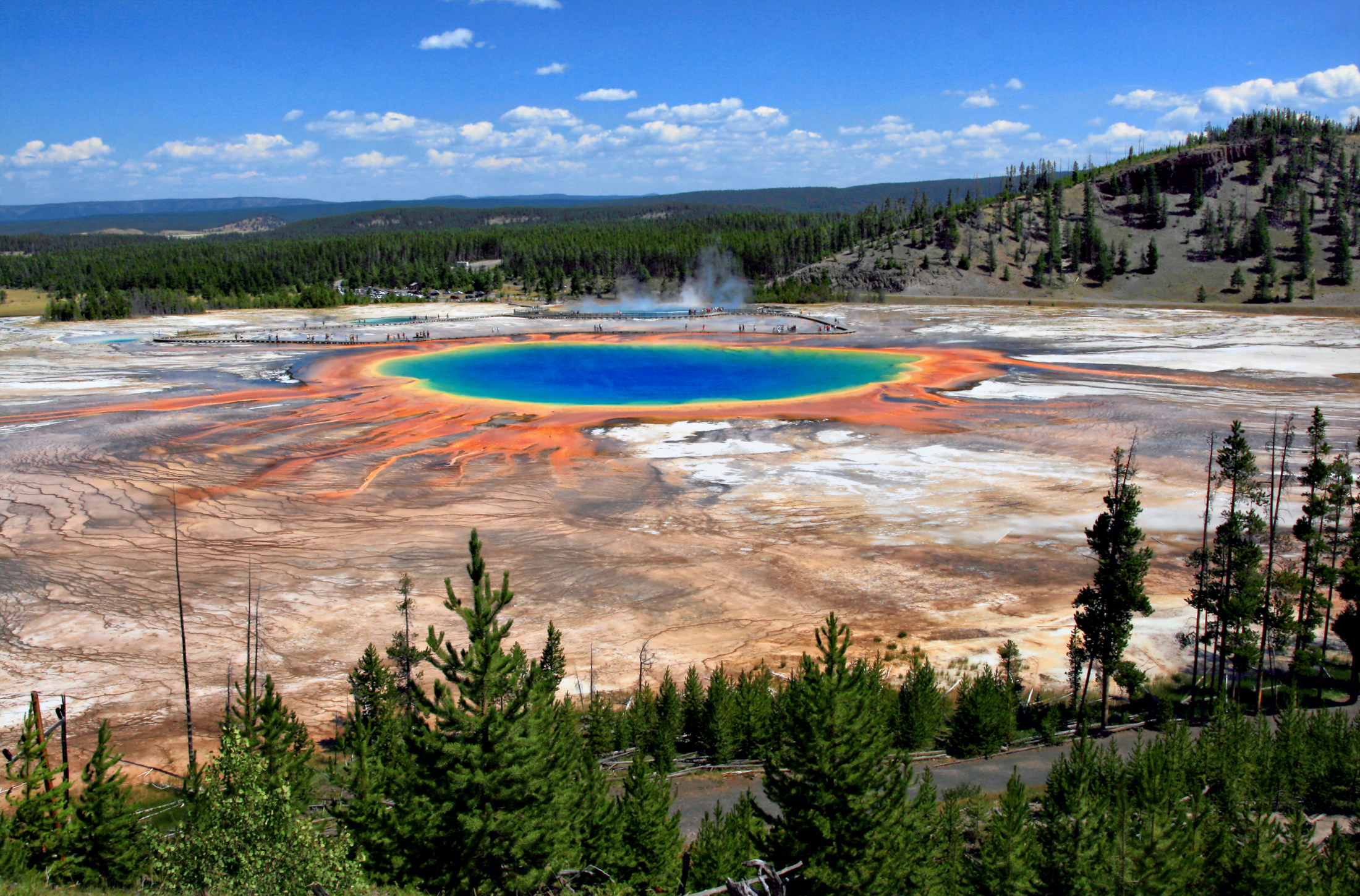 Grand Prismatic Spring in Yellowstone National Park