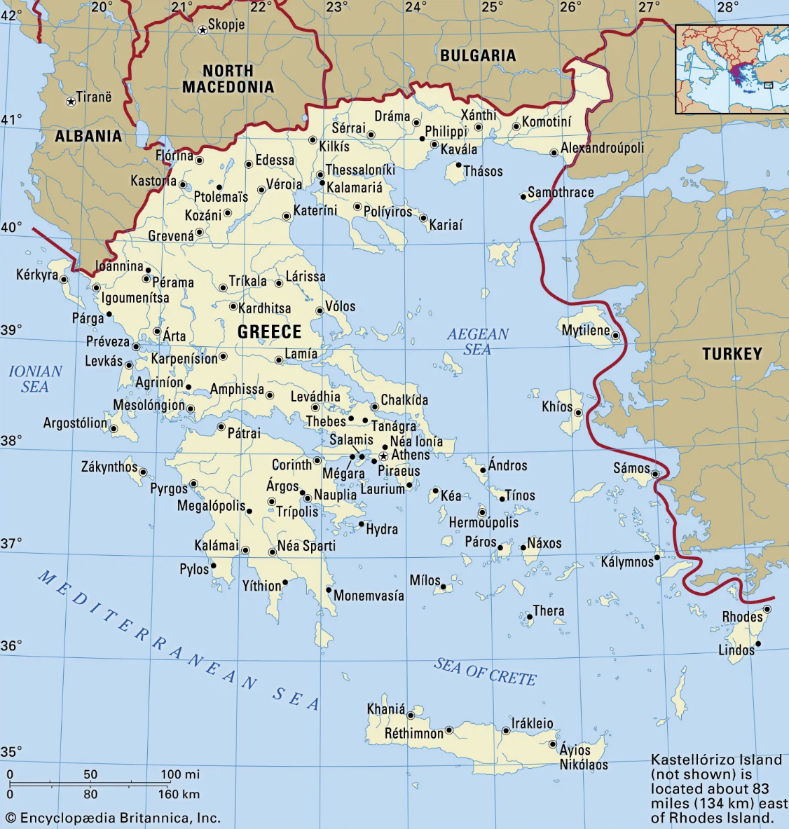 Map of Greece