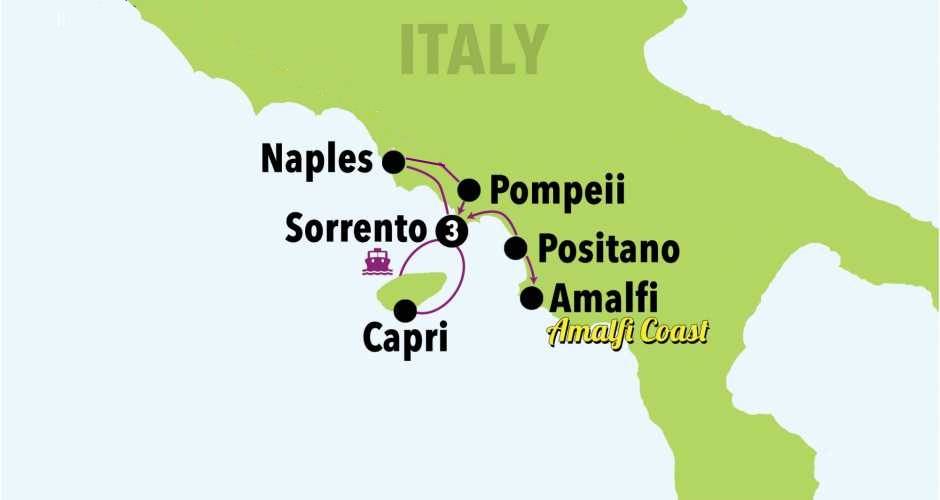 Italy Tour Map