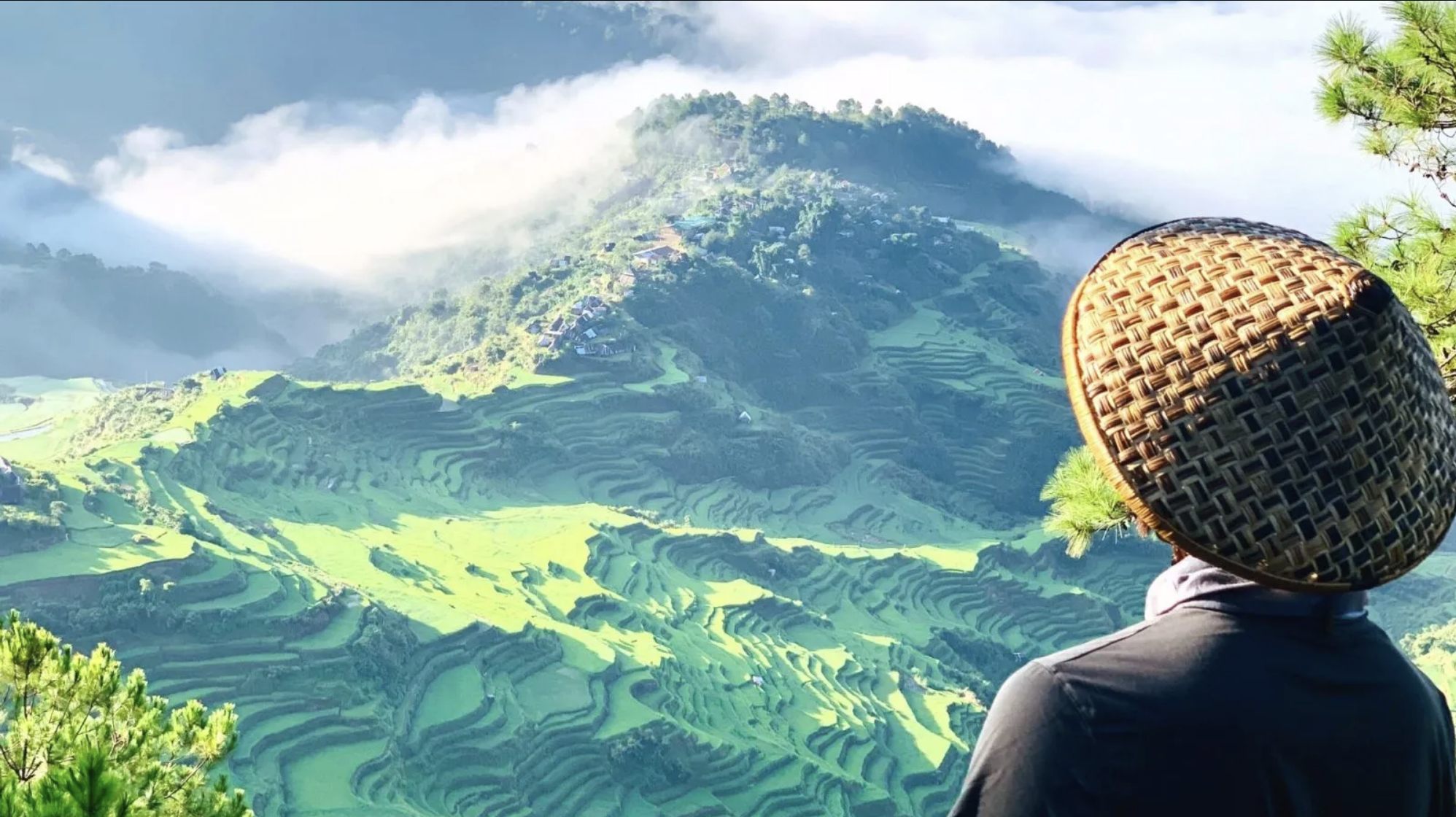 Looing over Philippines mountains