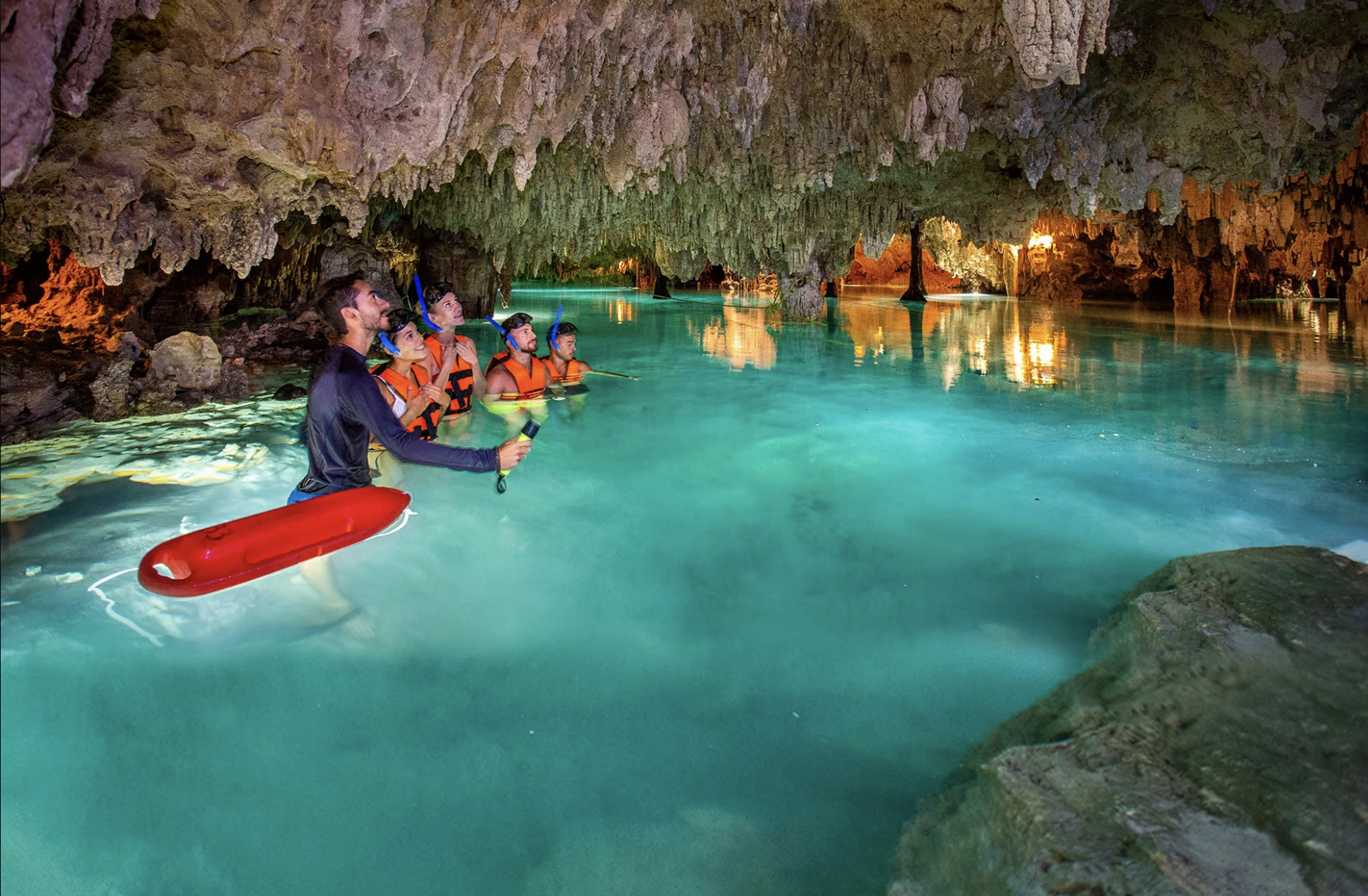 Snorkelling in a Cenote