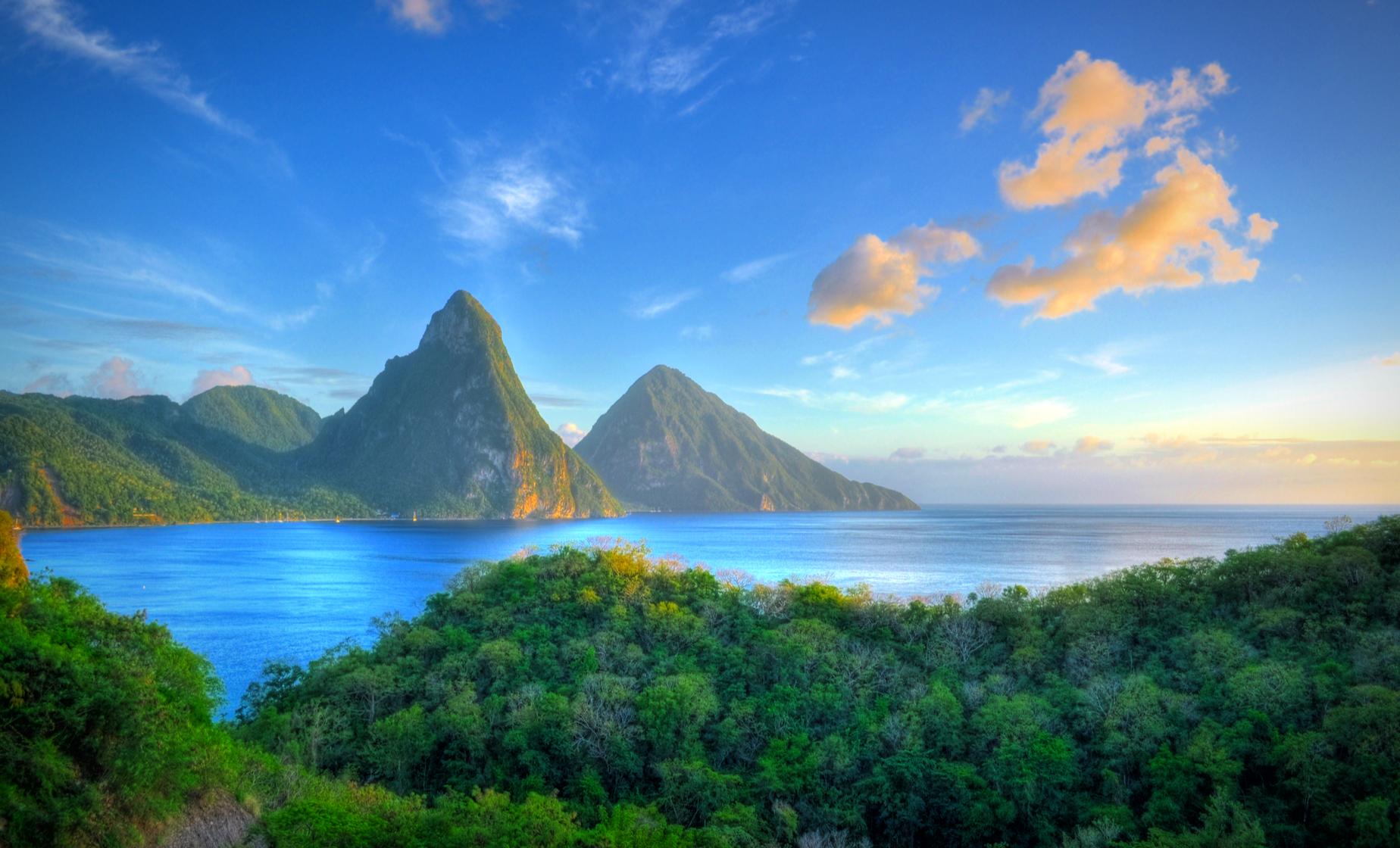 The Pitons in St. Lucia