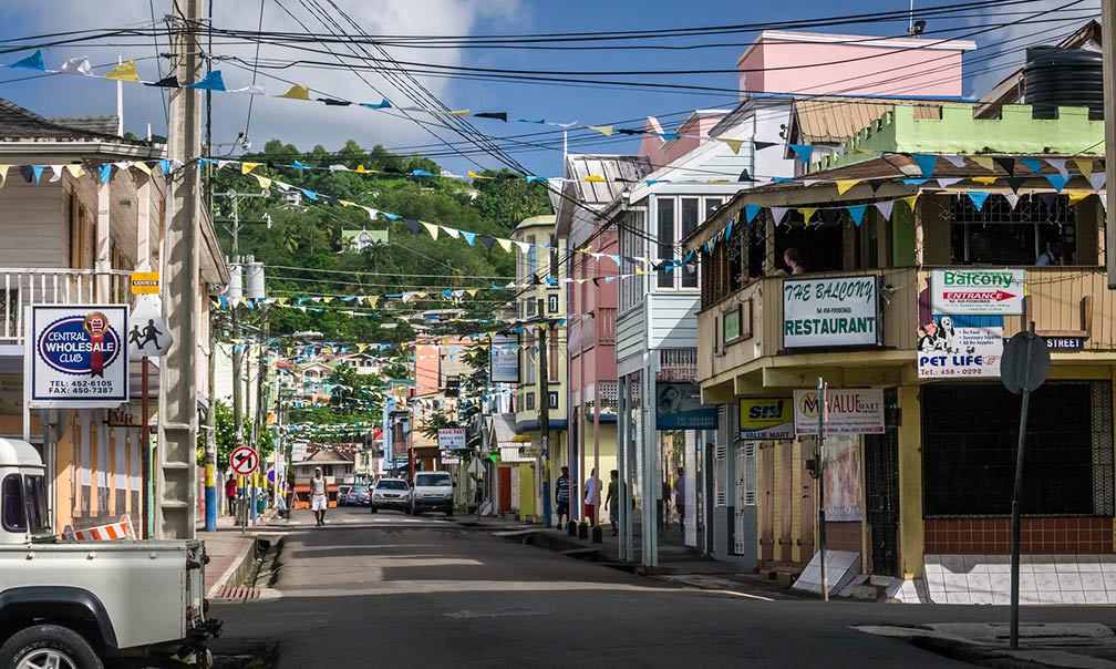 A town in St. Lucia