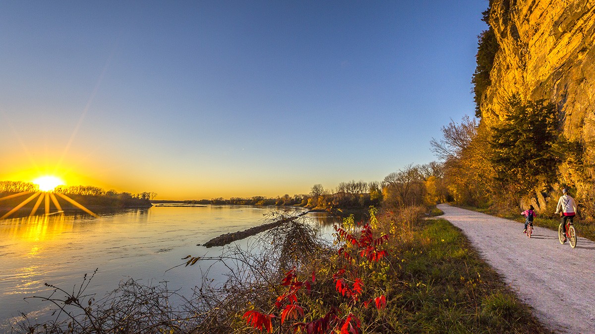 The Katy Trail State Park in Missouri