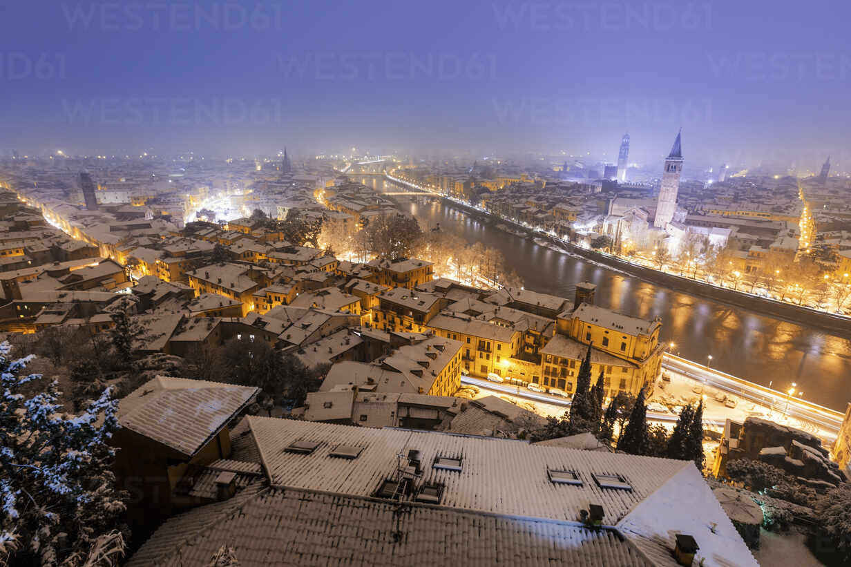 Verona at night
