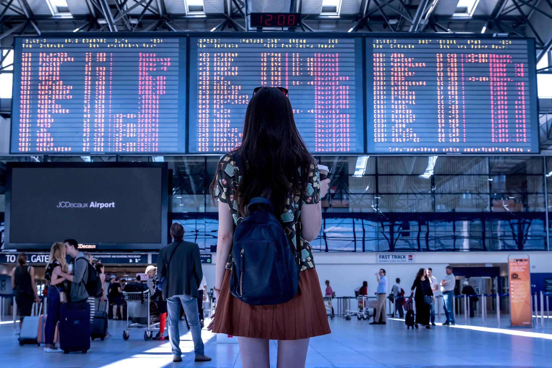 Traveler at the airport