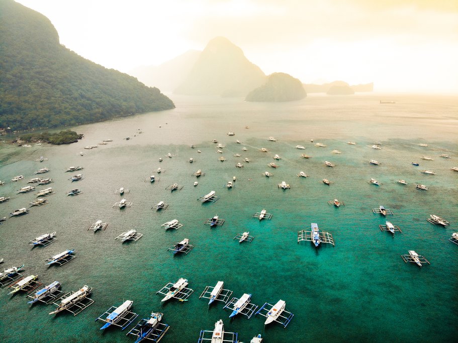 a lot of boats in Philippines