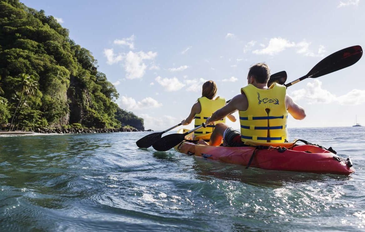 Canoeing in St. Lucia