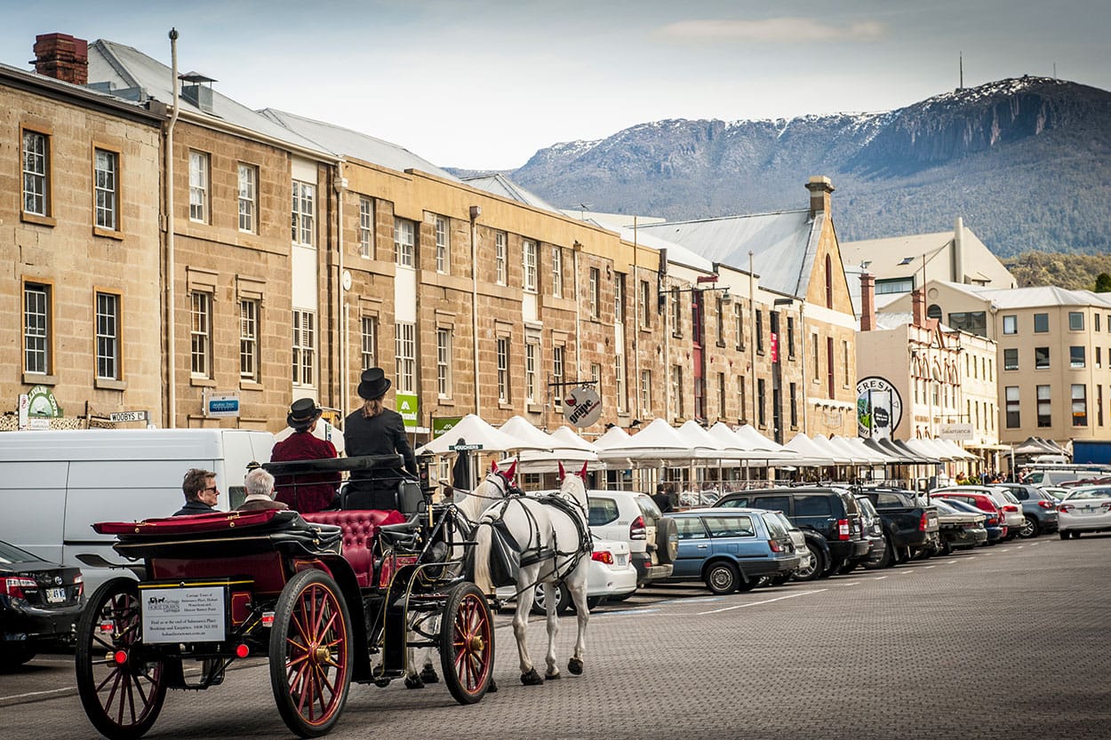 Carriage ride in Battery Point