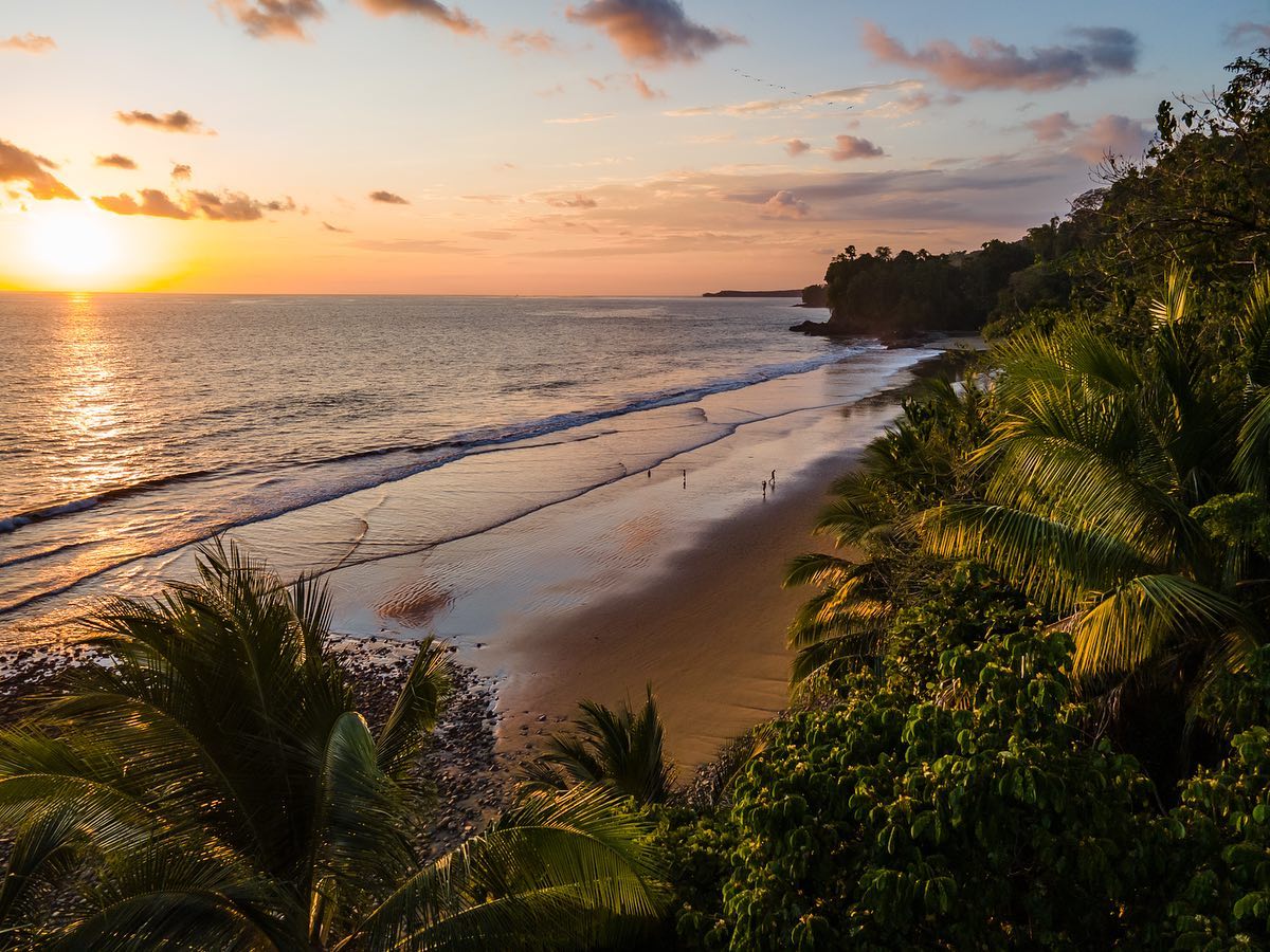 Sunset at Costa Rican beach