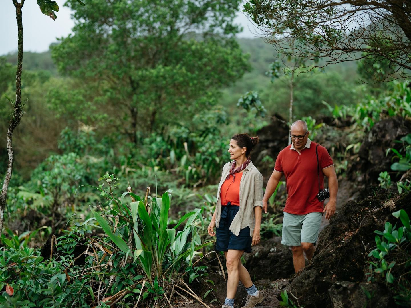 Tourist in the rainforest