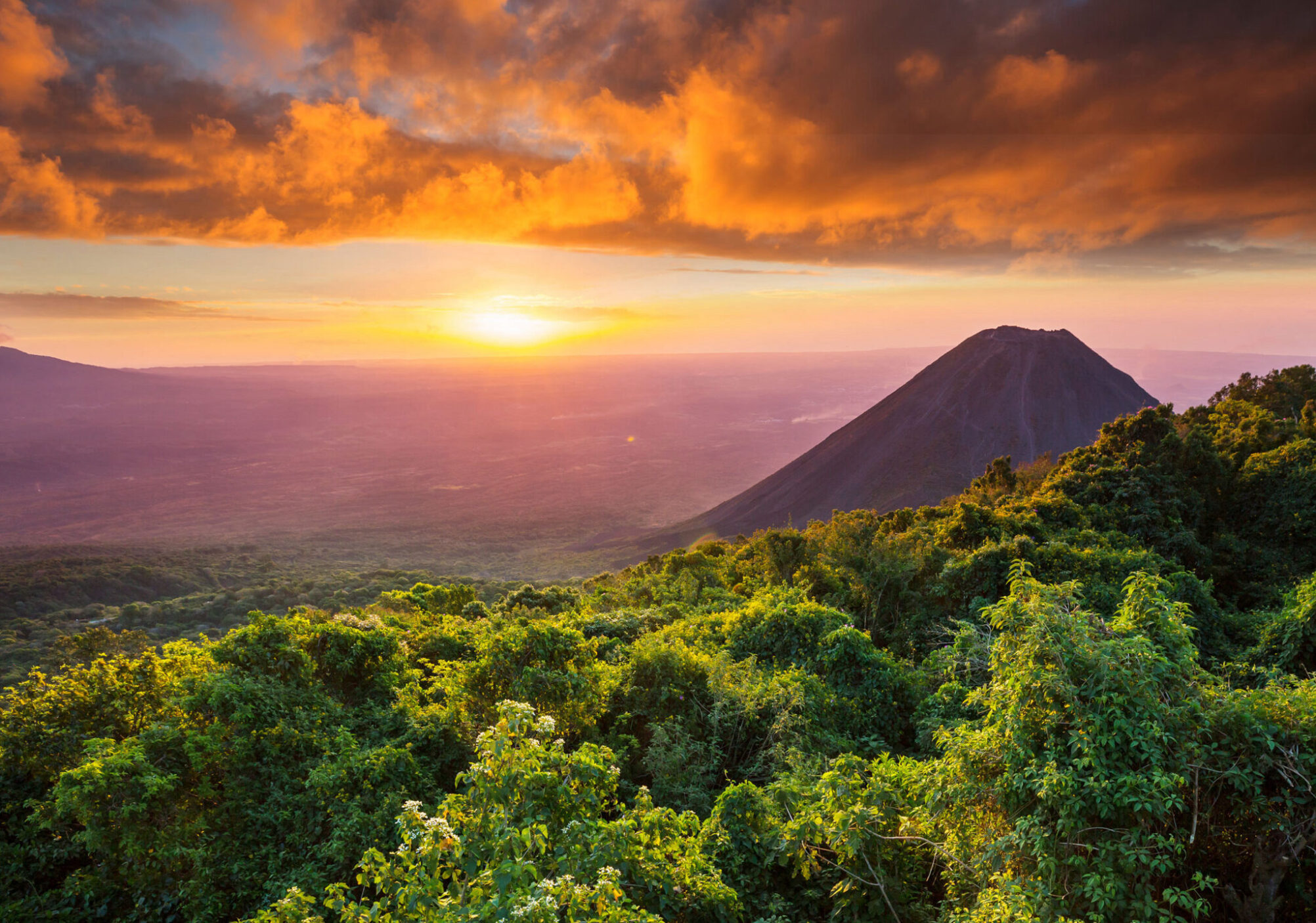 El Salvador at sunset