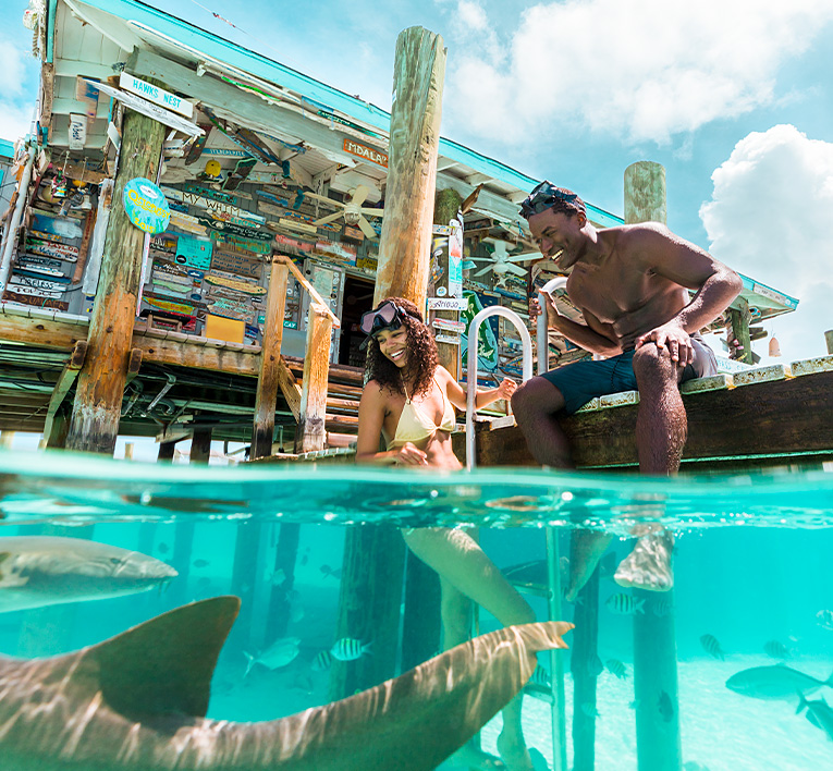 Tourists in the Exumas