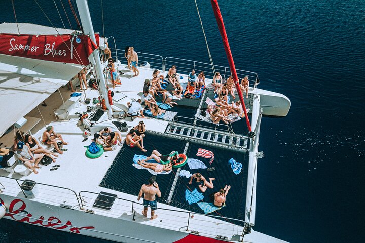Group on a catamaran