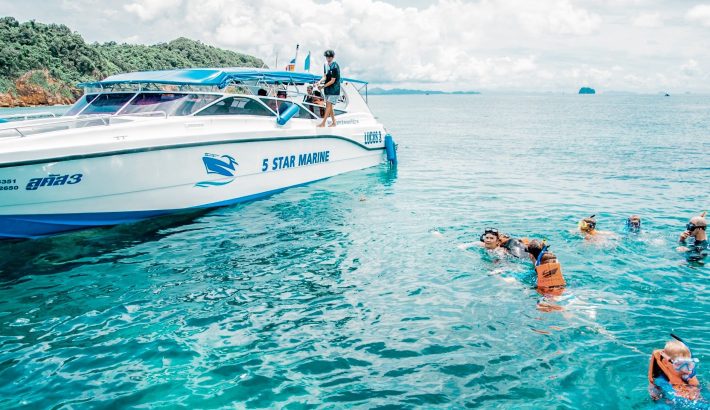 Swimmers during Phuket Boat Tour