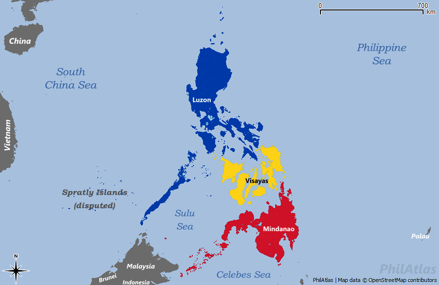 3 main islands of the Philippines