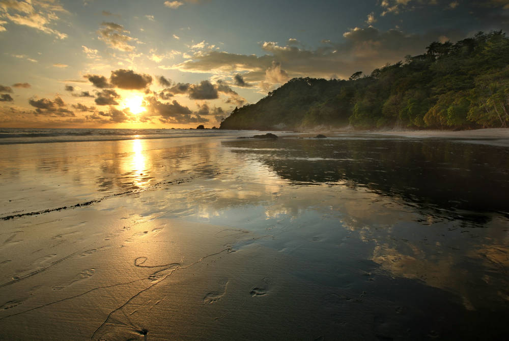 beach at sunset