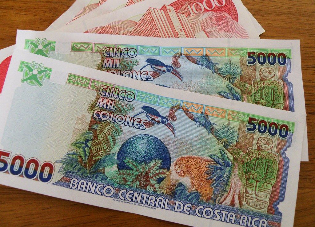 Costa Rican money - colones