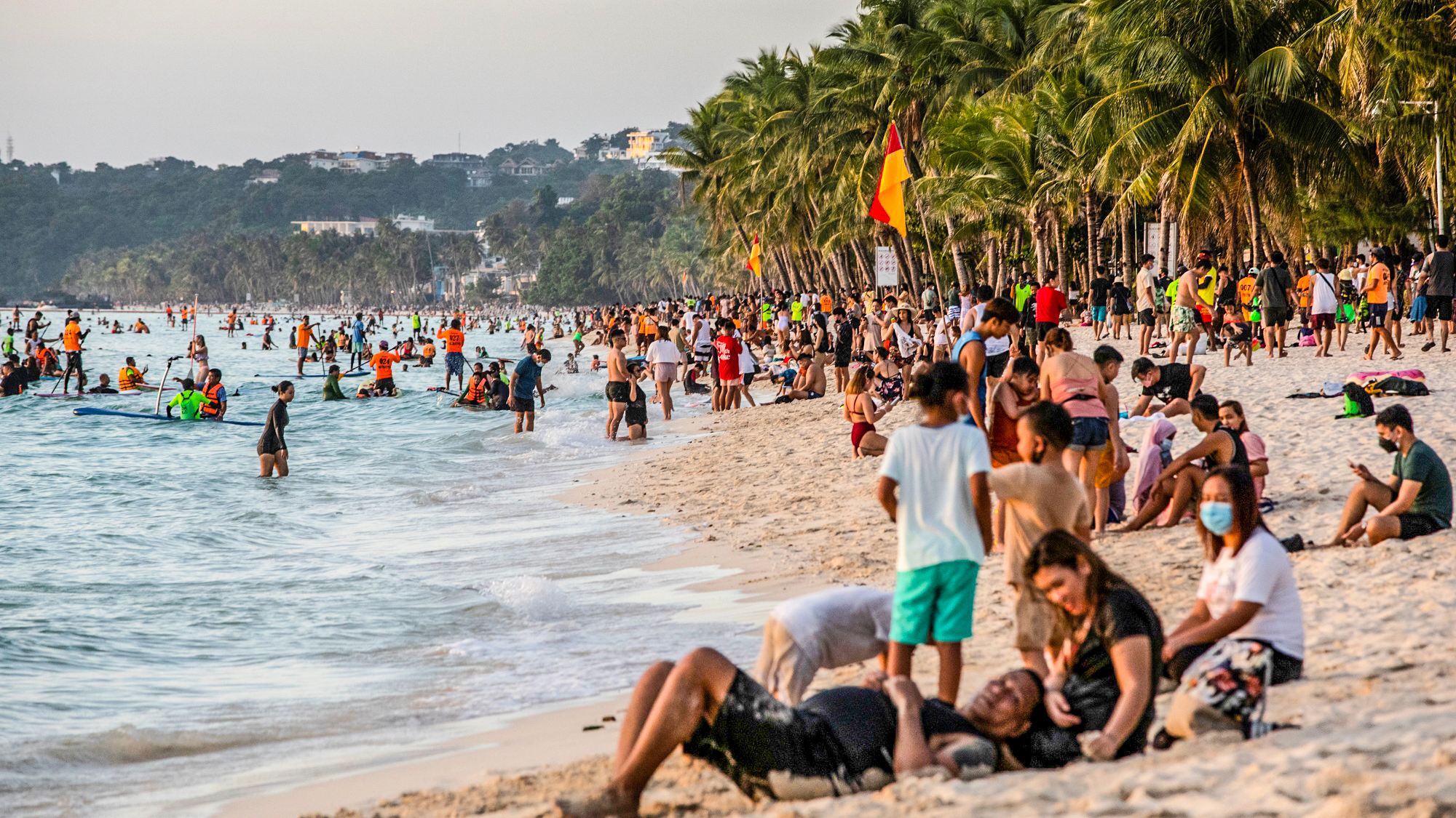 Philippines beachgoers