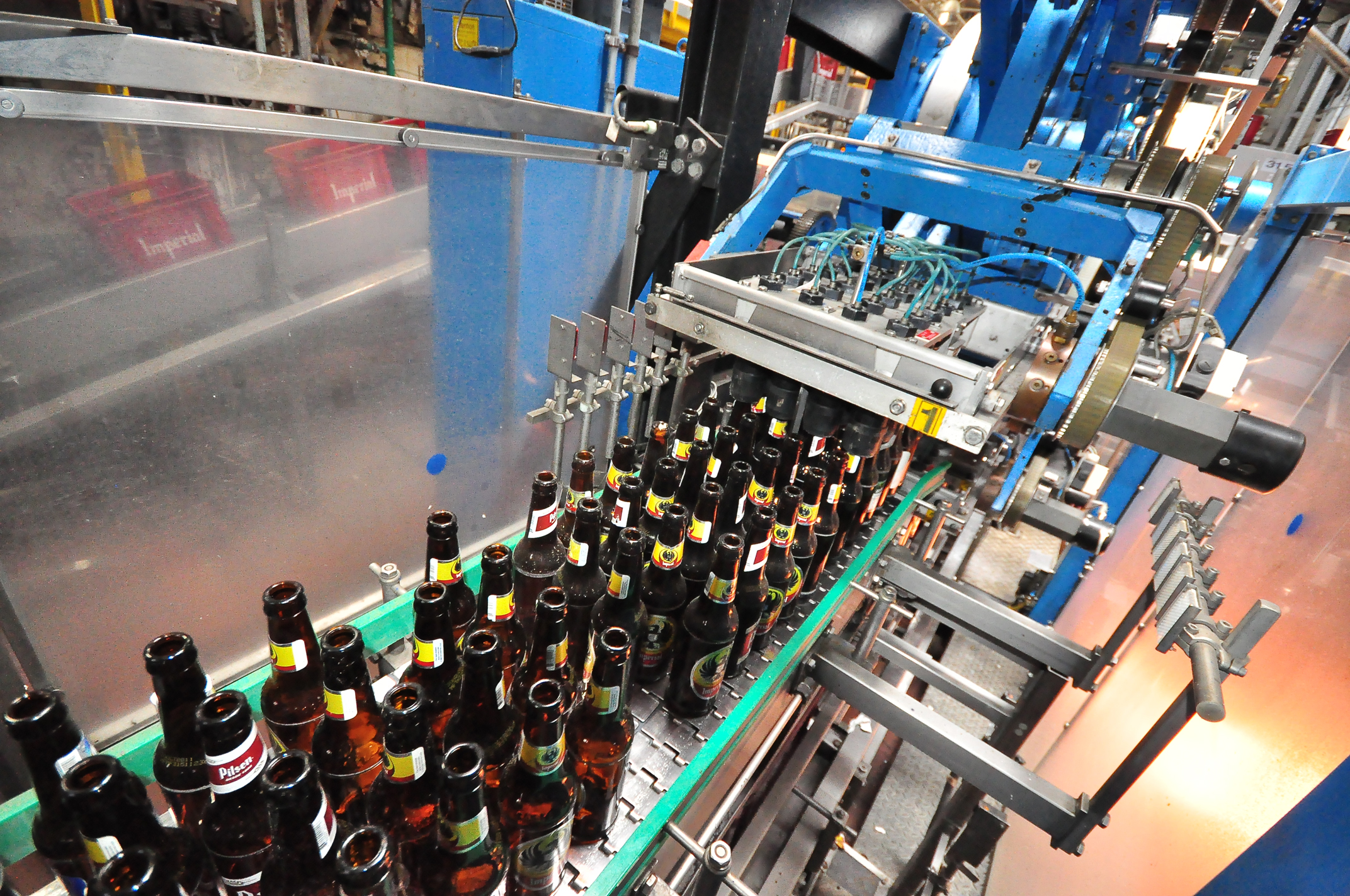 Beer bottling line