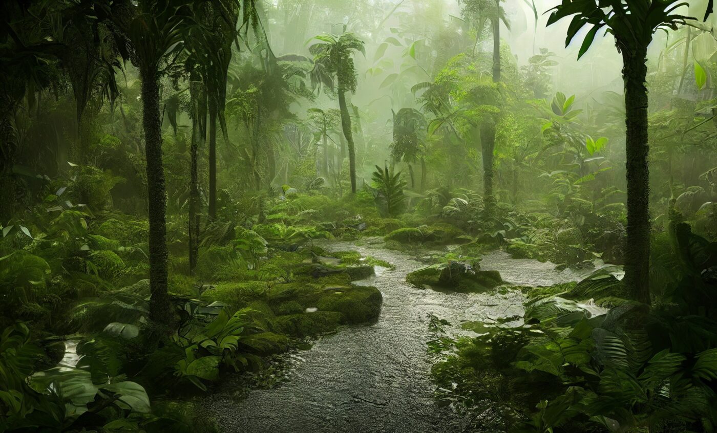 Rain in the rainforest