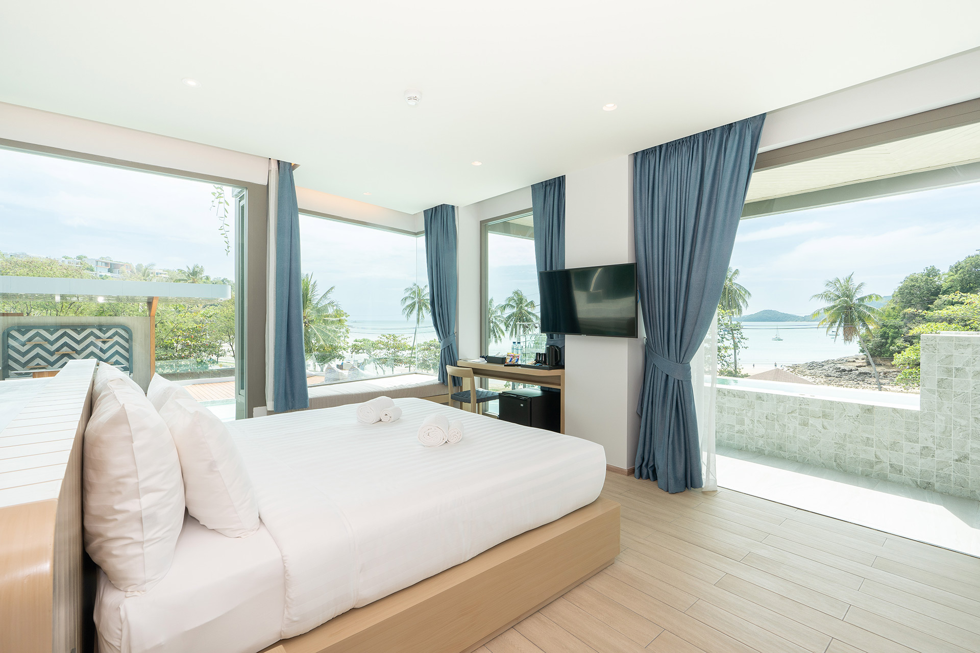 Beachfront room