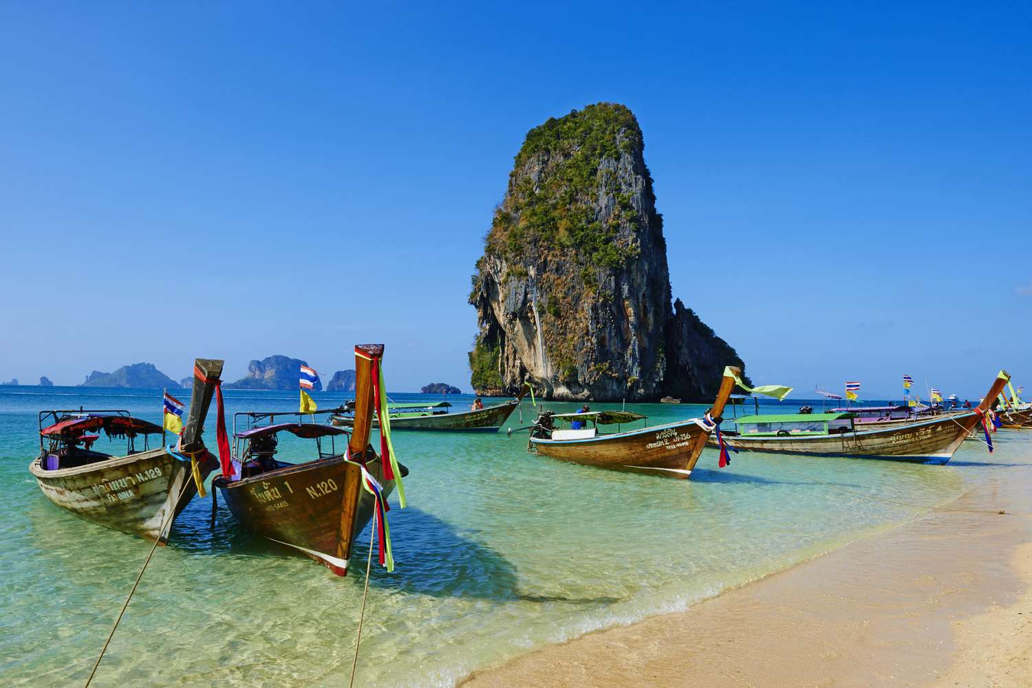 Thailand beach and boat