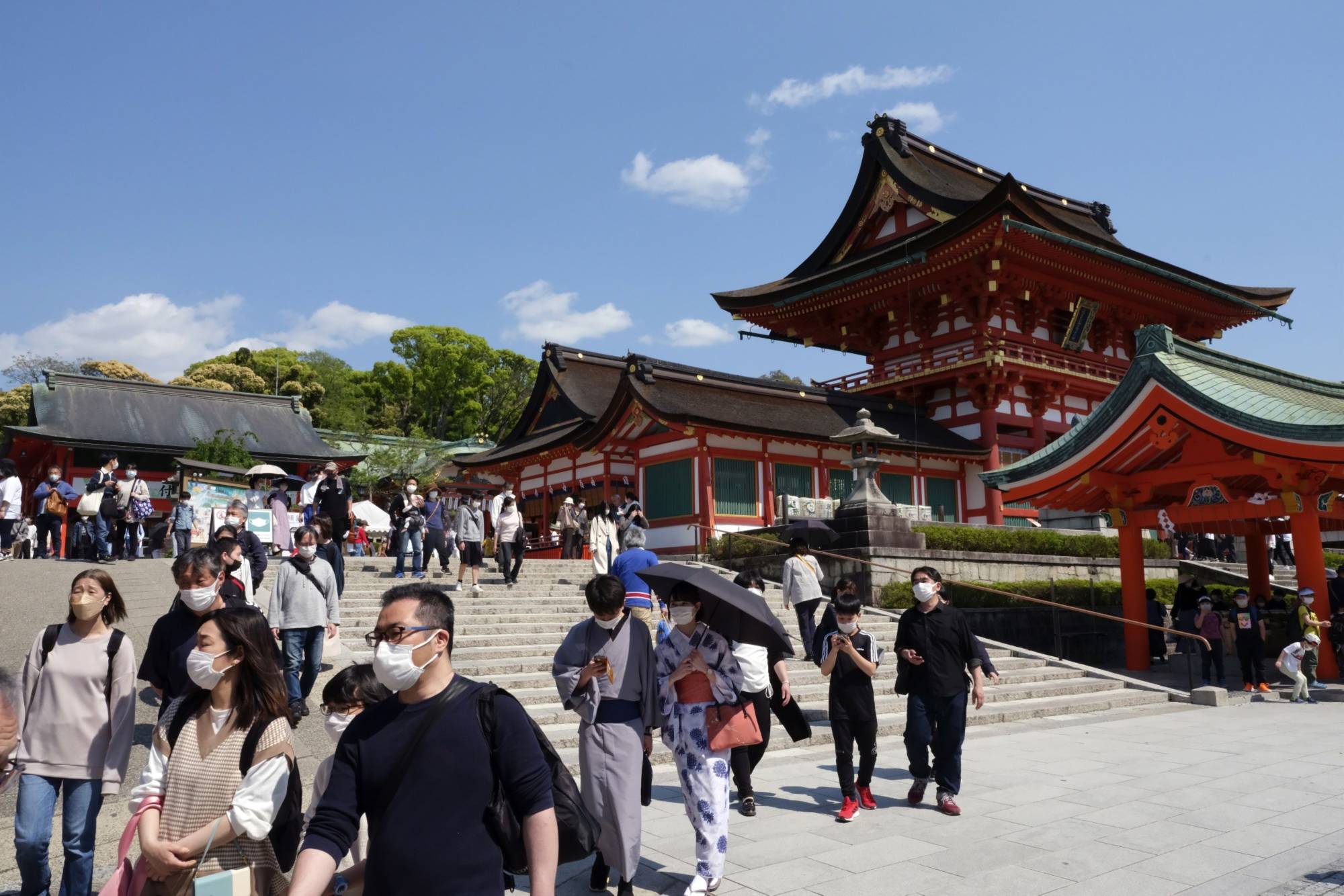 Tourists in Japan