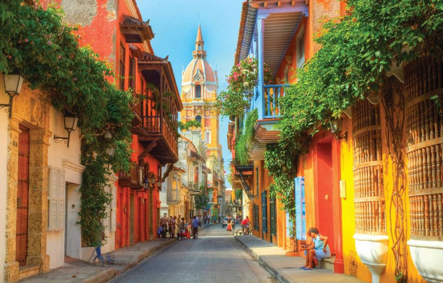 A street in Cartegena, Colombia.