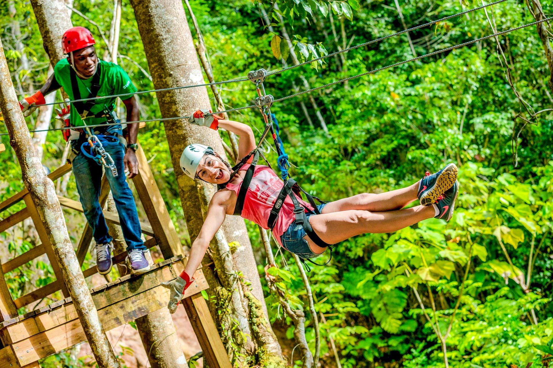 Ziplining in St. Lucia