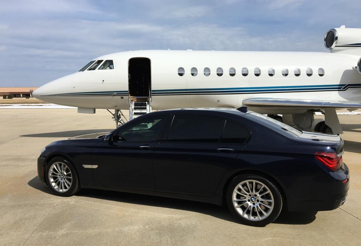 Luxury jet and car