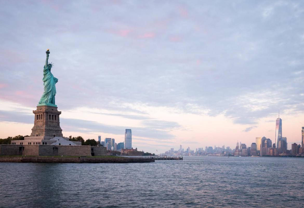 Statue of Liberty and New York City