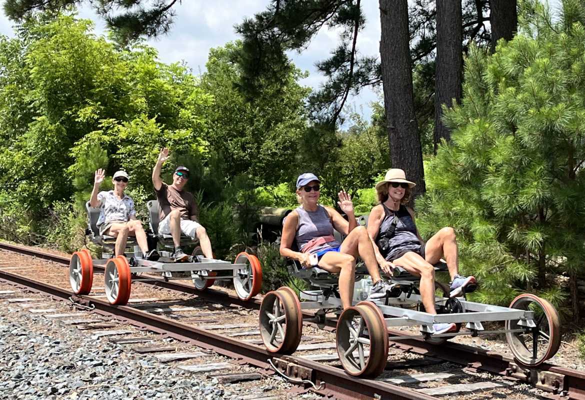 Rail biking in Maryland