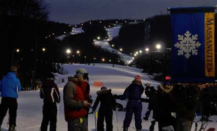 Night skiing at Massanutten