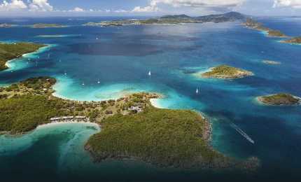 Aerial view of USVI