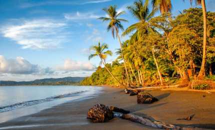 Costa Rica Black sand beach