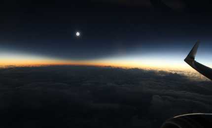 Flying during an eclipse