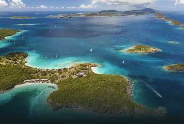 Aerial view of USVI
