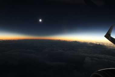 Flying during an eclipse