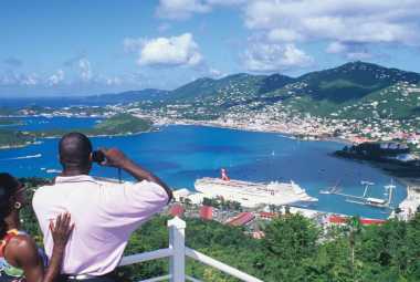 Tourists on St. Thomas, USVI